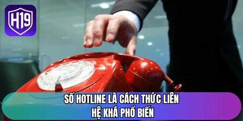 Số hotline là cách thức liên hệ khá phổ biến